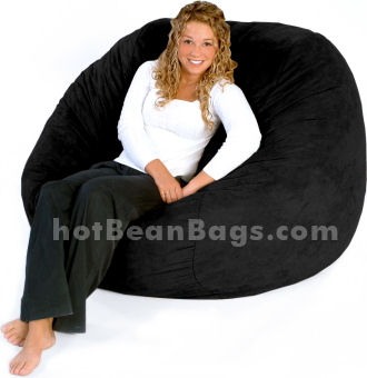 twill, large, bean bag, chair, foam, fuf, foof, sac