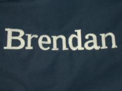 custom embroidered text