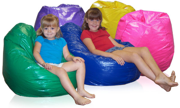 Girls on Bean Bags