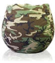 Bean Bag Chair with Camouflage Fabric (Camo)
