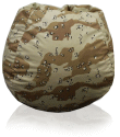 Desert Camouflage Fabric (Camo) Bean Bag
