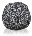 Zebra Print Animal Fabric Bean Bag Chair