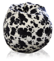 Cowhide Print Animal Fabric Bean Bag Chair