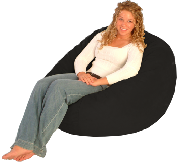 twill, small, bean bag, chair, foam, fuf, sac