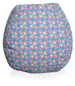 Circles Pattern Bean Bag Chair