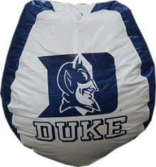 duke, university, blue, devils, bean bag chair