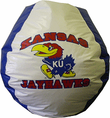 kansas, jayhawks, jay, hawks, university, bean bag chair, ku