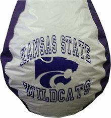 kansas, state, university, wildcats, bean bag chair, k state