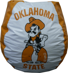 osu, oklahoma, state, cowboys, bean bag chair