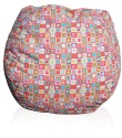 Circles & Squares Pattern Bean Bag Chair