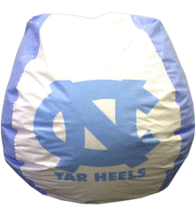 north carolina, tar heels, tarheels, university, bean bag chair, unc