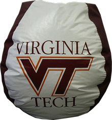 virginia, tech, hokies, university, bean bag chair