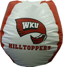 western, kentucky, university, wku, hilltoppers, hill toppers, bean bag chair